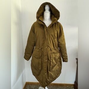 Universal Thread Womens Full Zipper Winter Arctic Parka Jacket Fabric
